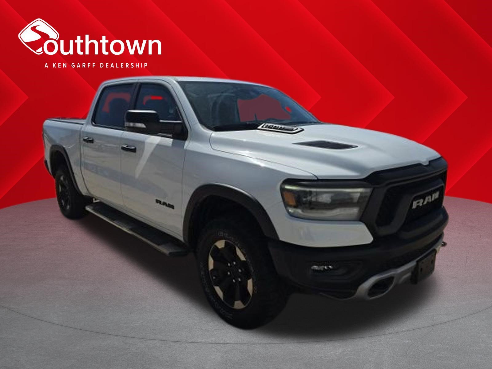 Used 2022 Bright White Clearcoat Ram Rebel image 1