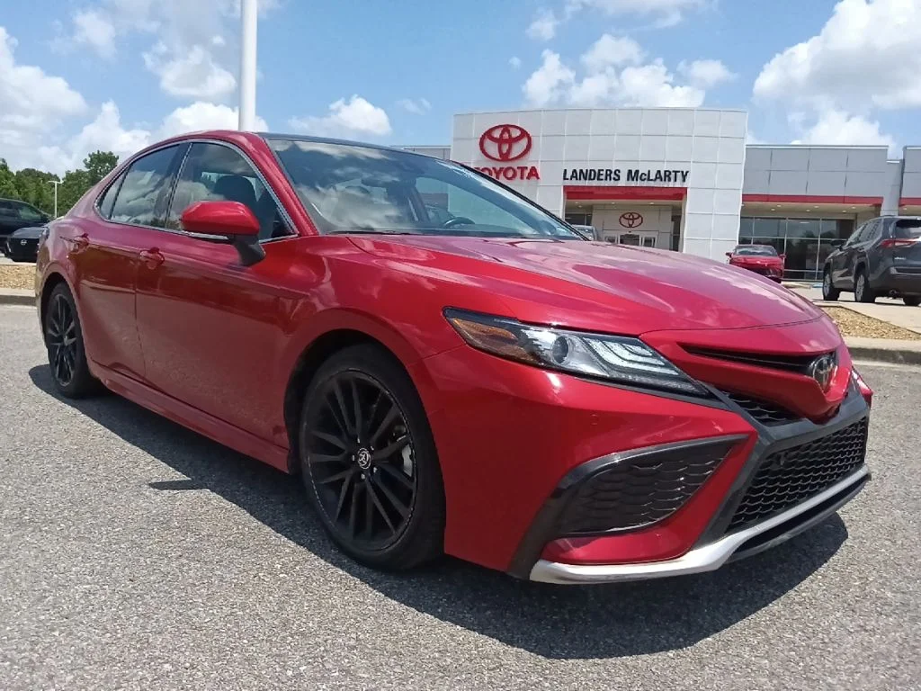 Used 2024 Red Toyota XSE V6 image 1