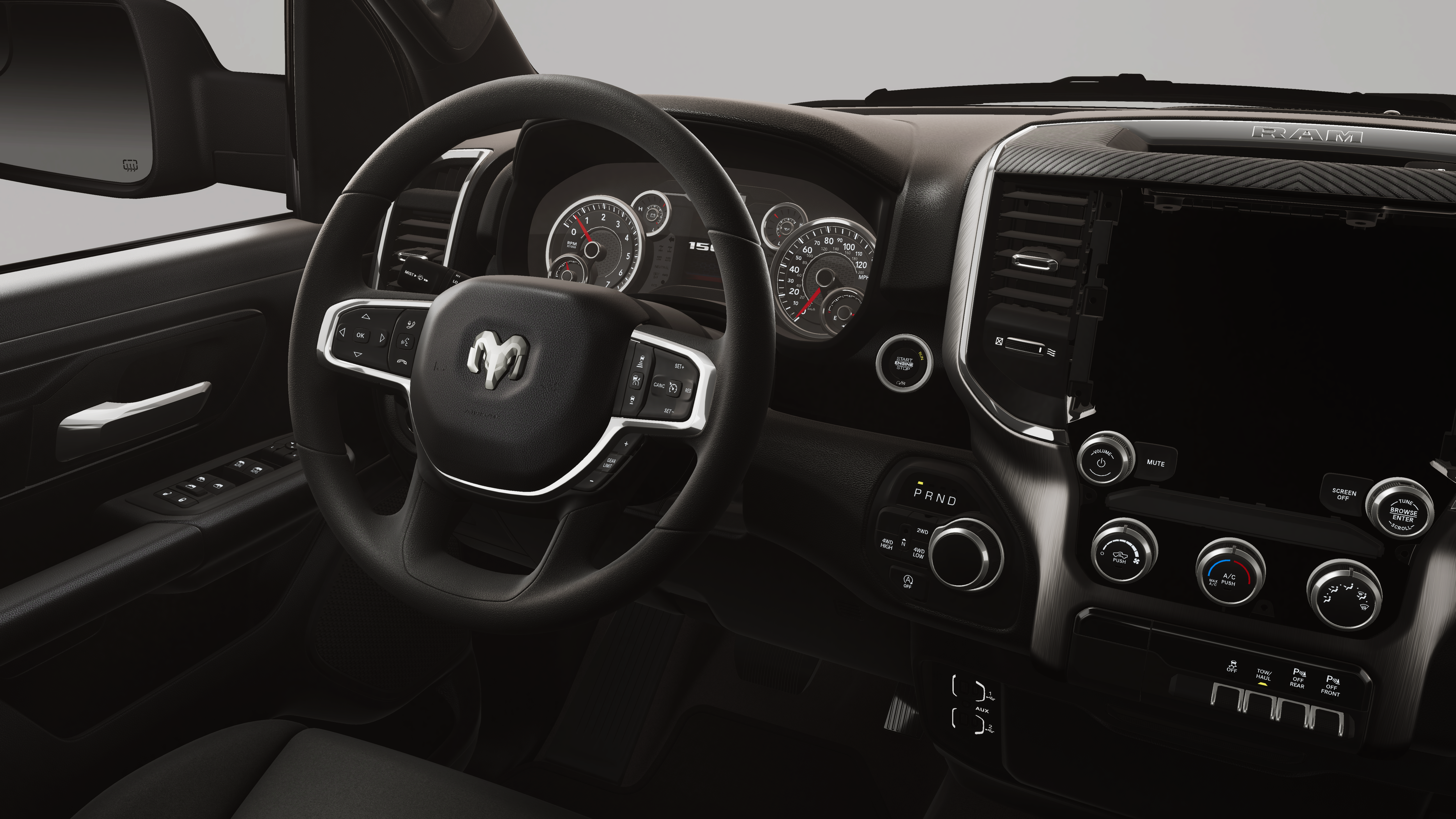 New 2026 Diamond Black Crystal Pearl-Coat Exterior Paint Ram  image 9
