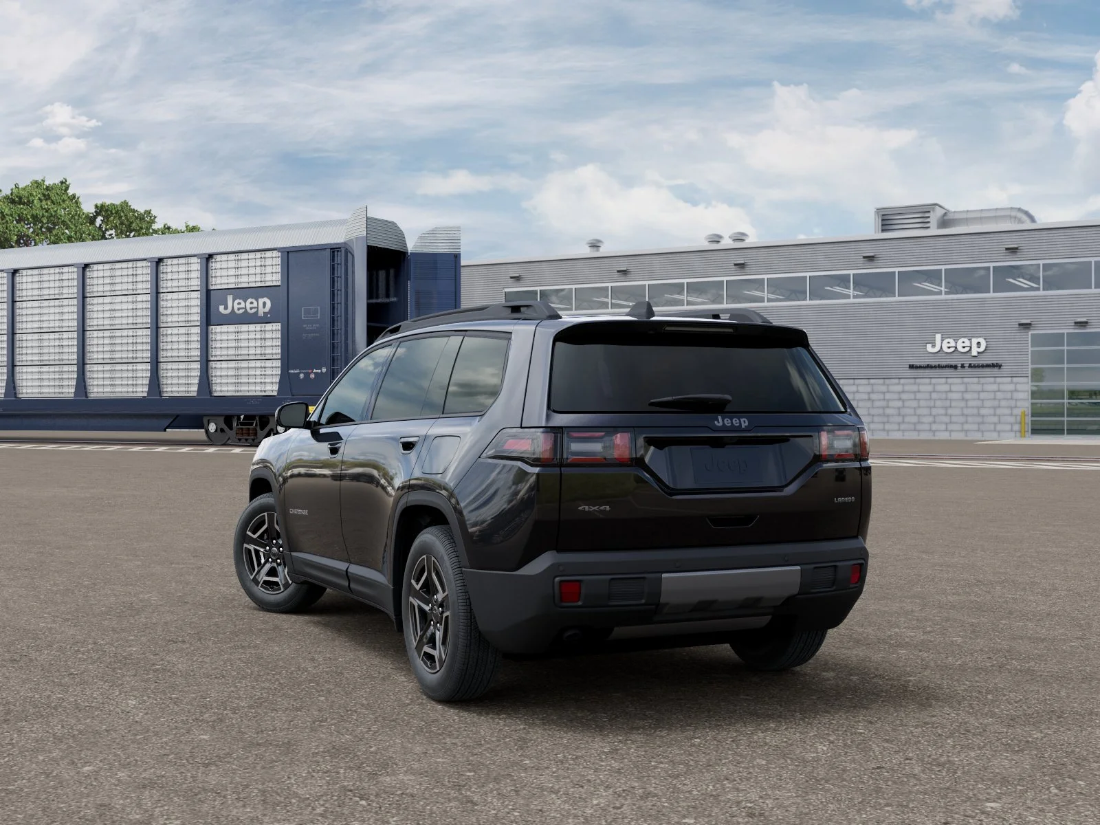 New 2026 Diamond Black Crystal Pearl-Coat Exterior Paint Jeep Laredo image 29