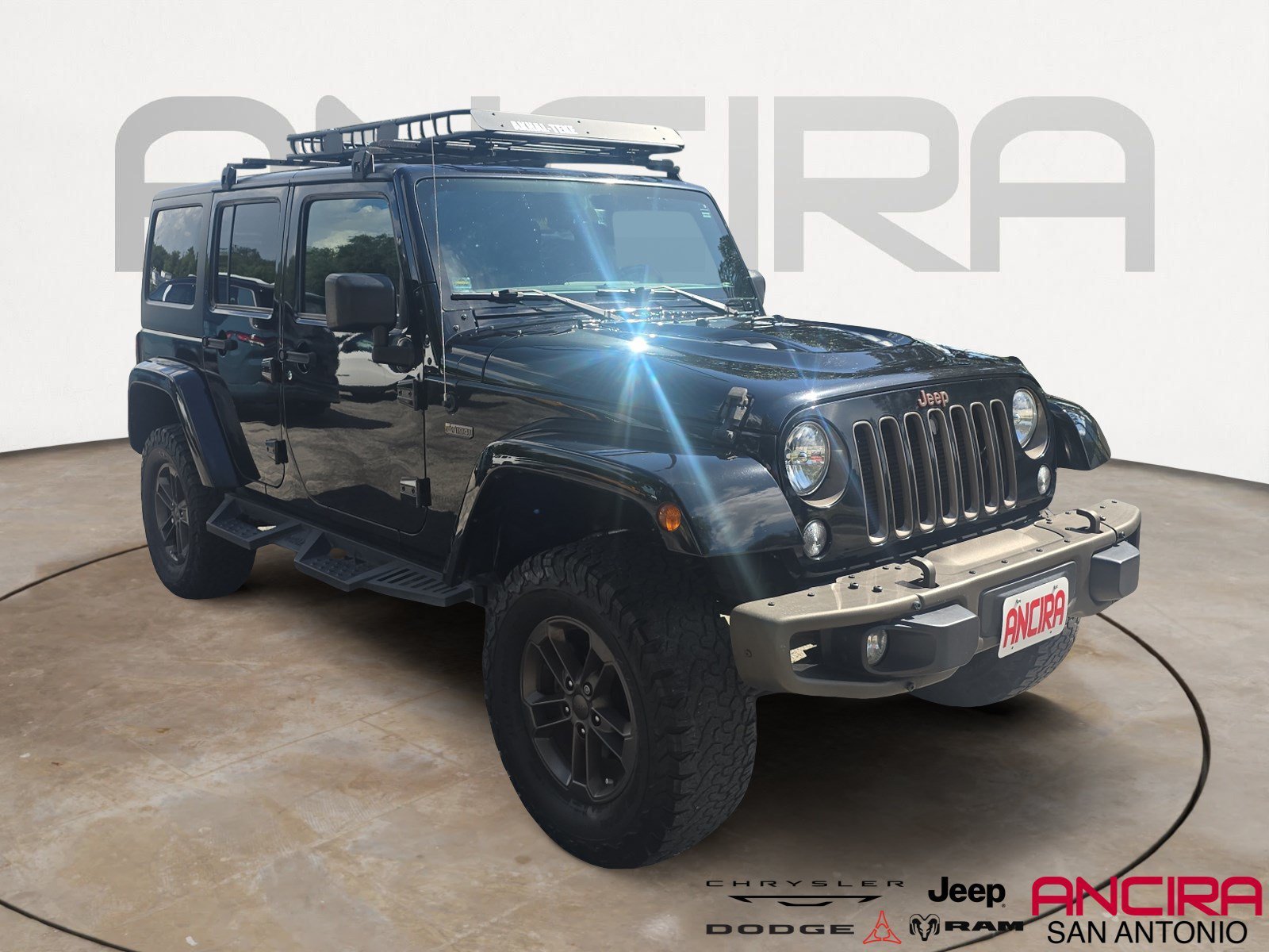 Used 2017 Black Clearcoat Jeep 75th Anniversary image 1