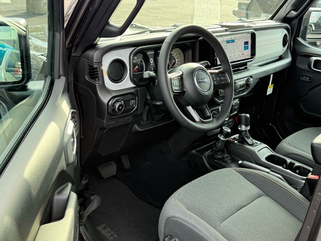 New 2026 Granite Crystal Metallic Clear-Coat Exterior Paint Jeep 4-Door Sport S 4x4 image 4