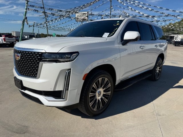 Used 2021 Crystal White Tricoat Cadillac Premium Luxury image 1