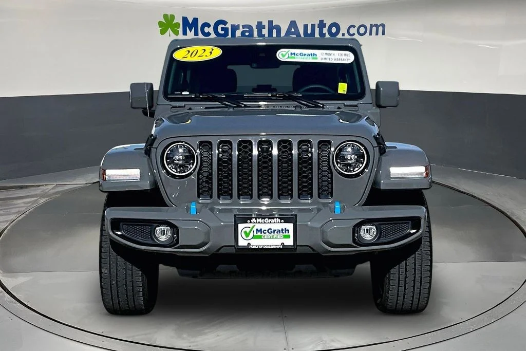 Used 2023 Gray Jeep Sahara 4xe image 2