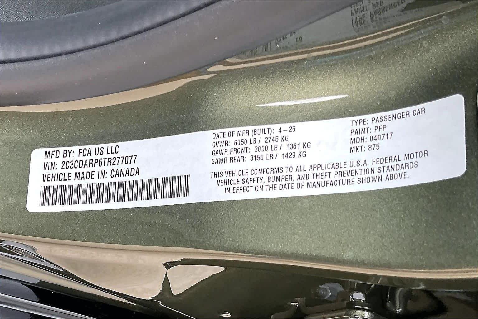 New 2026 Green Machine Exterior Paint Dodge Scat Pack image 19