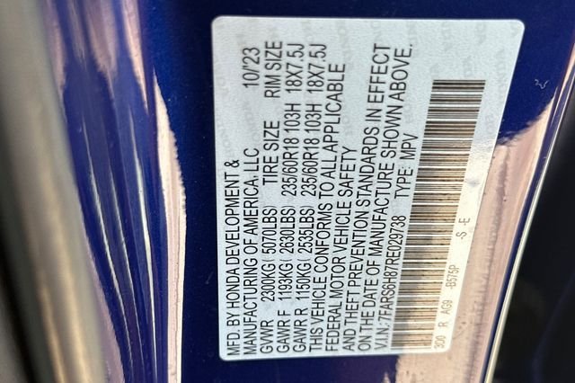 Used 2024 Blue Honda Sport-L image 29