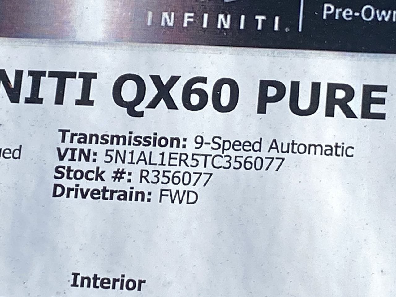 Certified Used 2026 Graphite Shadow INFINITI PURE image 36