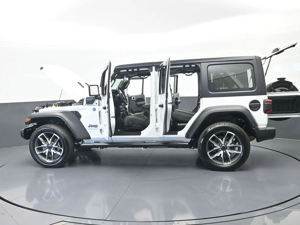 Used 2024 Bright White Clearcoat Jeep Sport S 4xe image 69