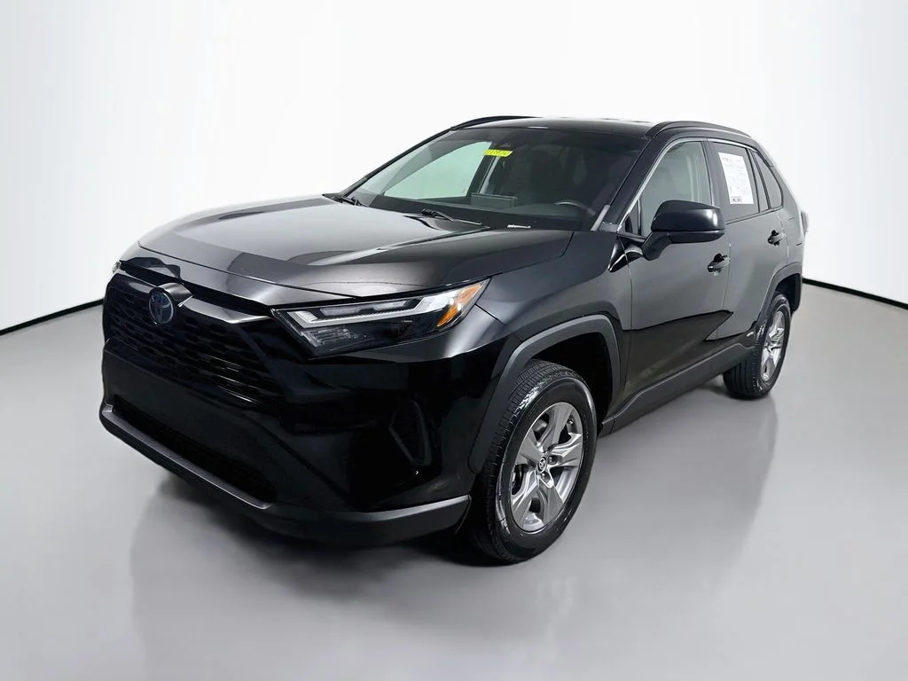 Used 2023 Midnight Black Metallic Toyota Hybrid LE image 3