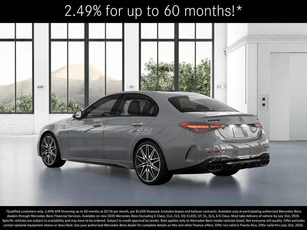 New 2026 MANUFAKTUR Alpine Grey Mercedes-Benz AMG® C 43 4MATIC Sedan image 71