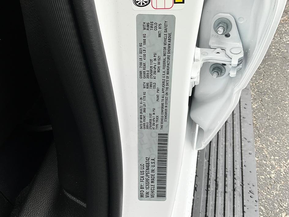 New 2026 Bright White Clear-Coat Exterior Paint RAM Laramie image 41