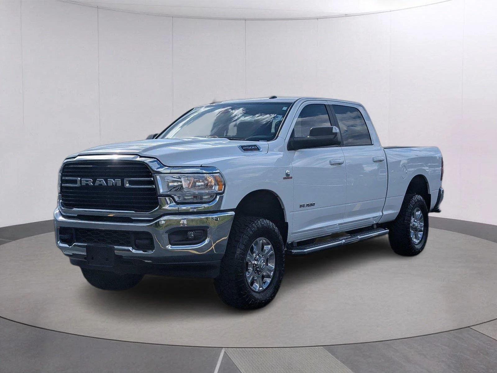 Used 2021 Bright White Clearcoat Ram Big Horn image 1