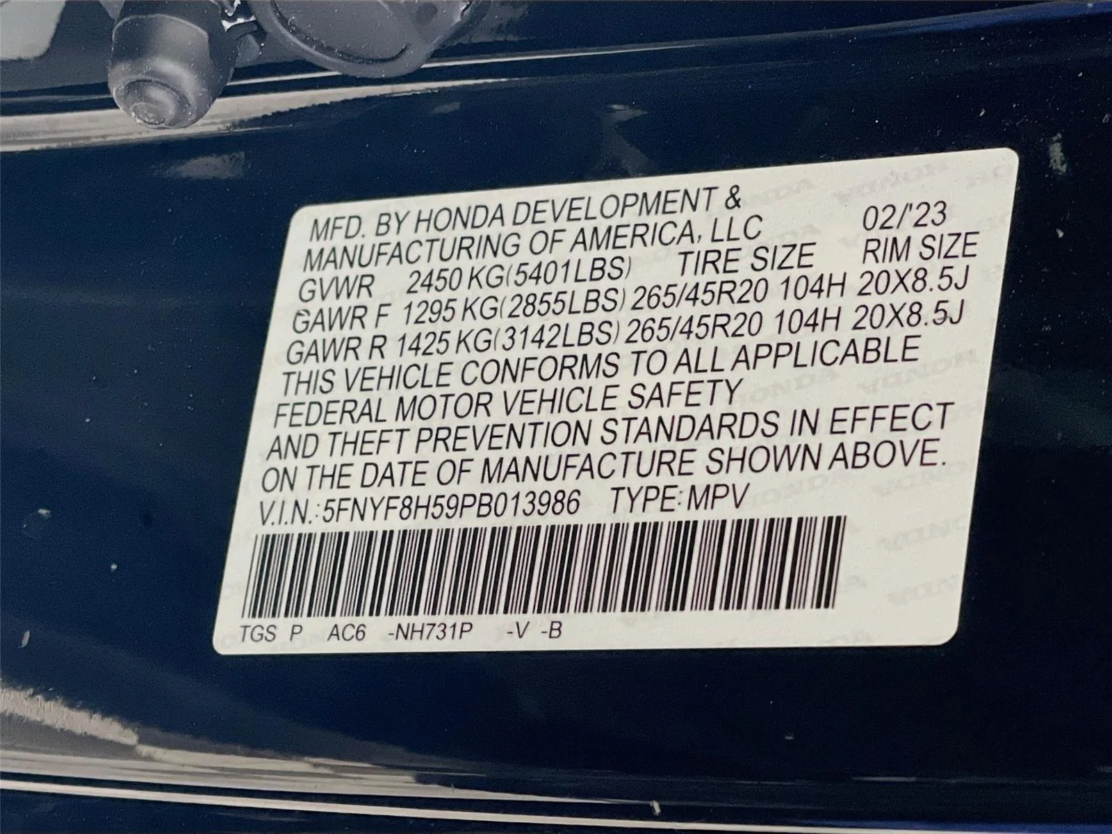 Certified Used 2023 Crystal Black Pearl Honda EX-L image 35