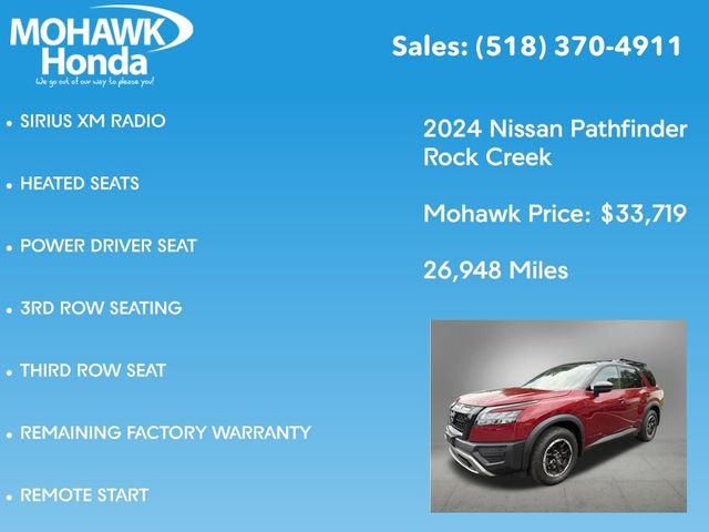 Used 2024 Scarlet Ember Tintcoat/Super Black Nissan Rock Creek image 4