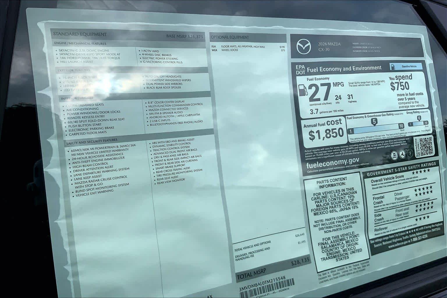 New 2026 Jet Black Mica Mazda 2.5 S AWD image 21