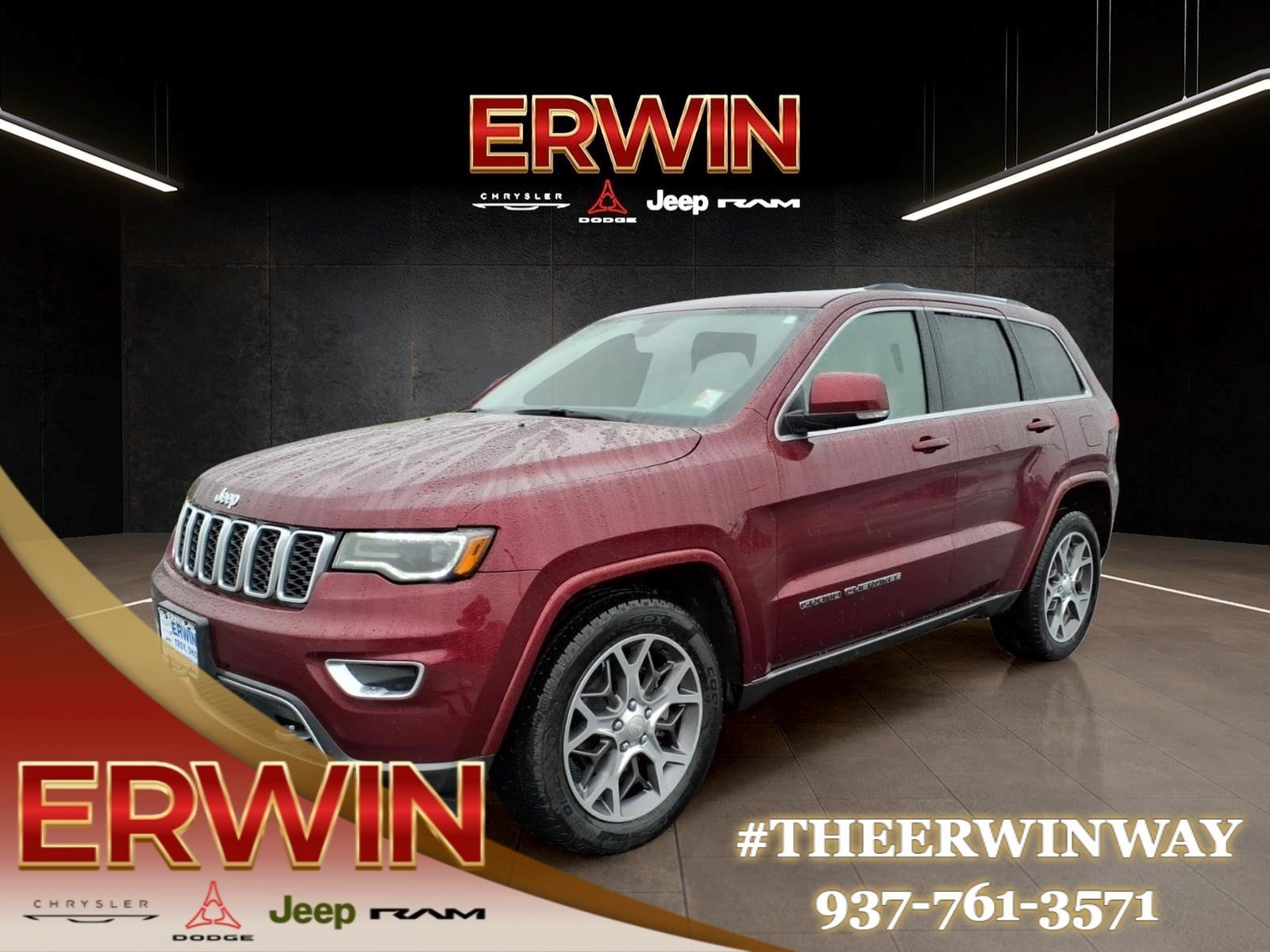 Used 2018 Velvet Red Pearl Coat Jeep Limited image 3