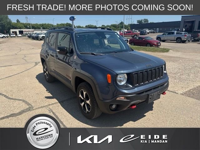 Used 2021 Blue Jeep Trailhawk image 1