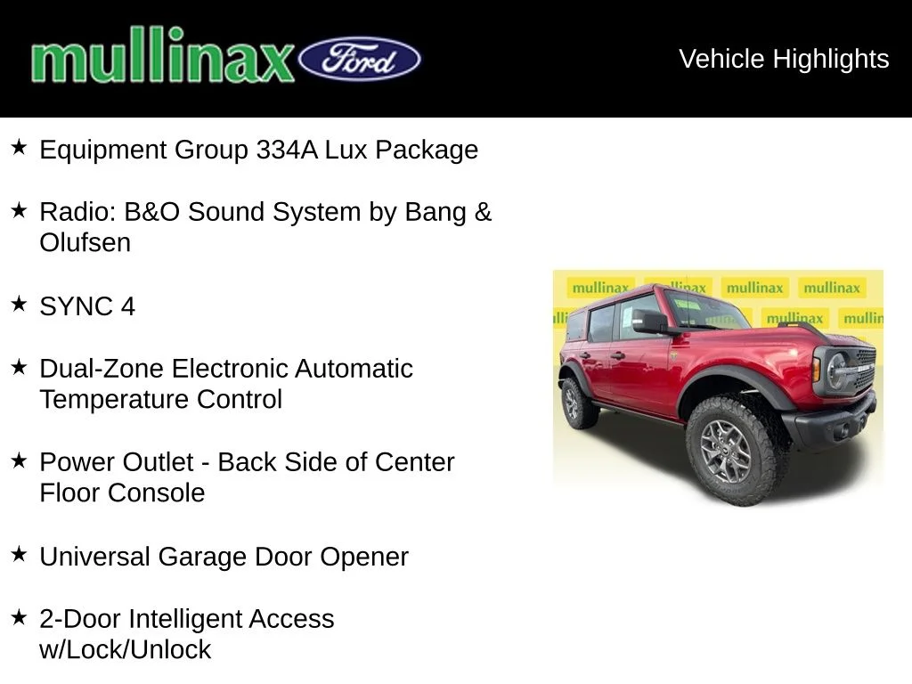 New 2025 Red Ford Badlands image 15