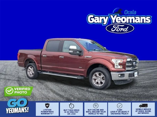 Used 2015 Bronze Fire Metallic Ford Lariat image 1