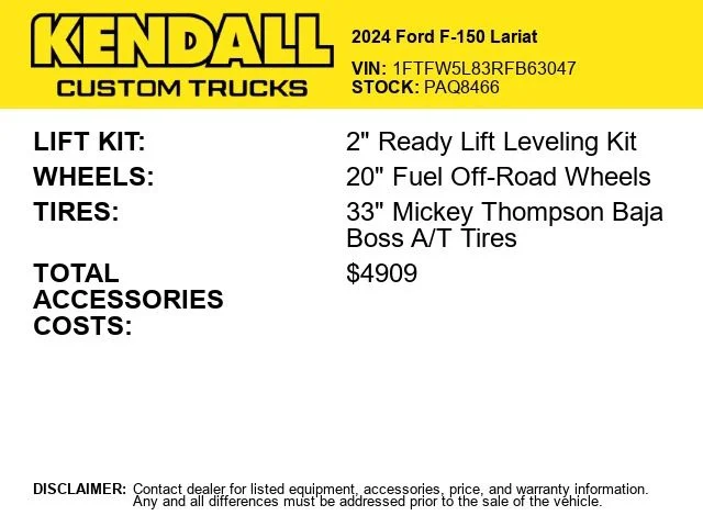 Used 2024 Black Ford Lariat image 2
