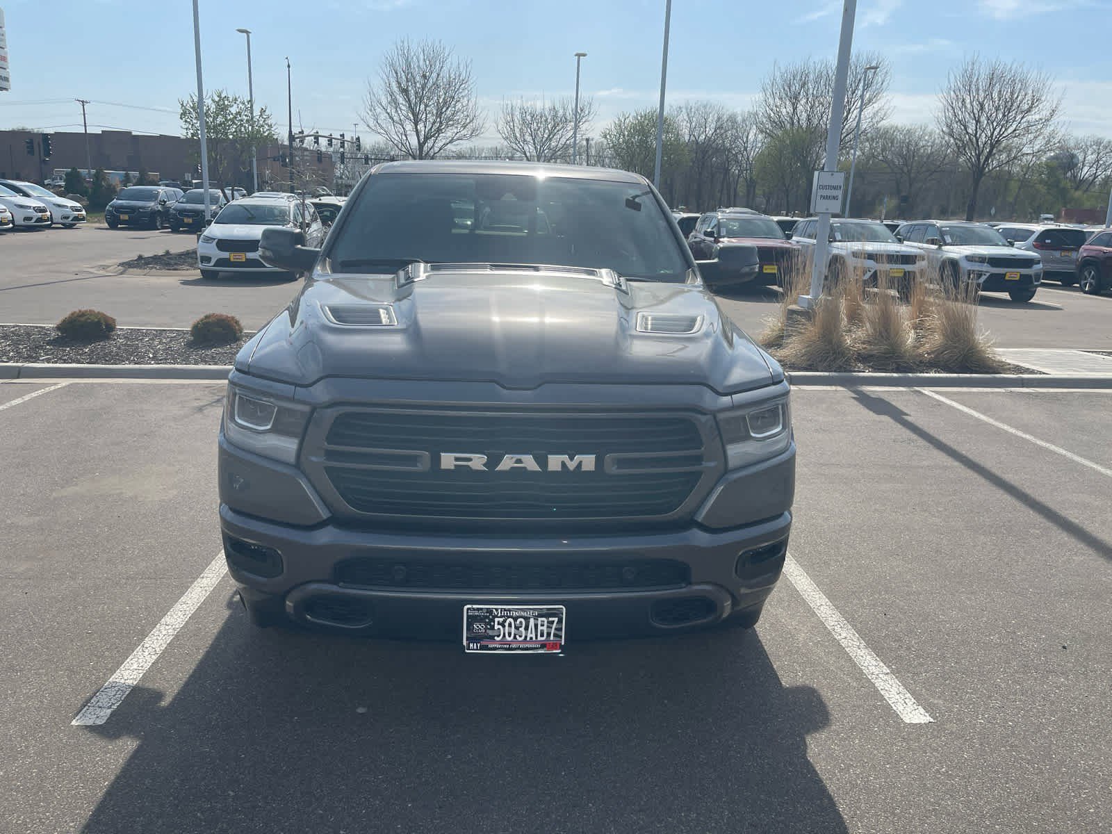 Used 2023 RAM Ram 1500 Pickup Laramie with VIN 1C6SRFJT7PN635778 for sale in Brooklyn Park, Minnesota