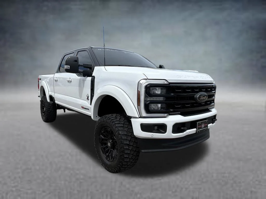 Used 2024 Oxford White Ford LARIAT LIFTED BLACK WIDOW PKG image 2