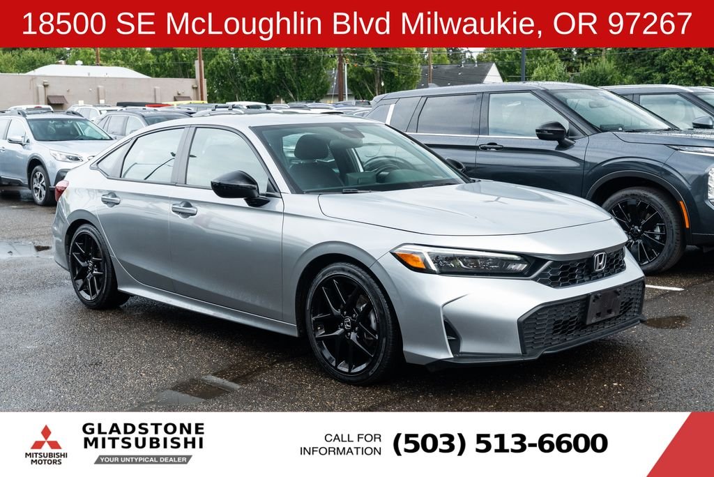 Used 2025 Solar Silver Metallic Honda Sport image 1