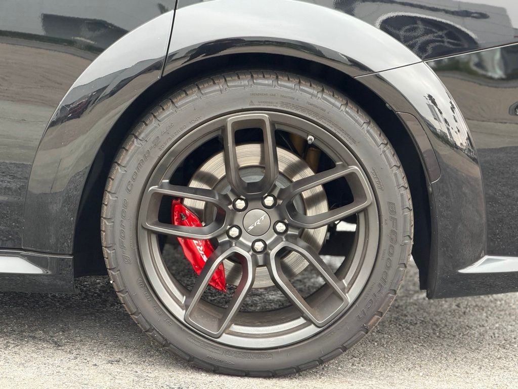 Used 2023 Pitch Black Clearcoat Dodge SRT Hellcat Widebody image 3