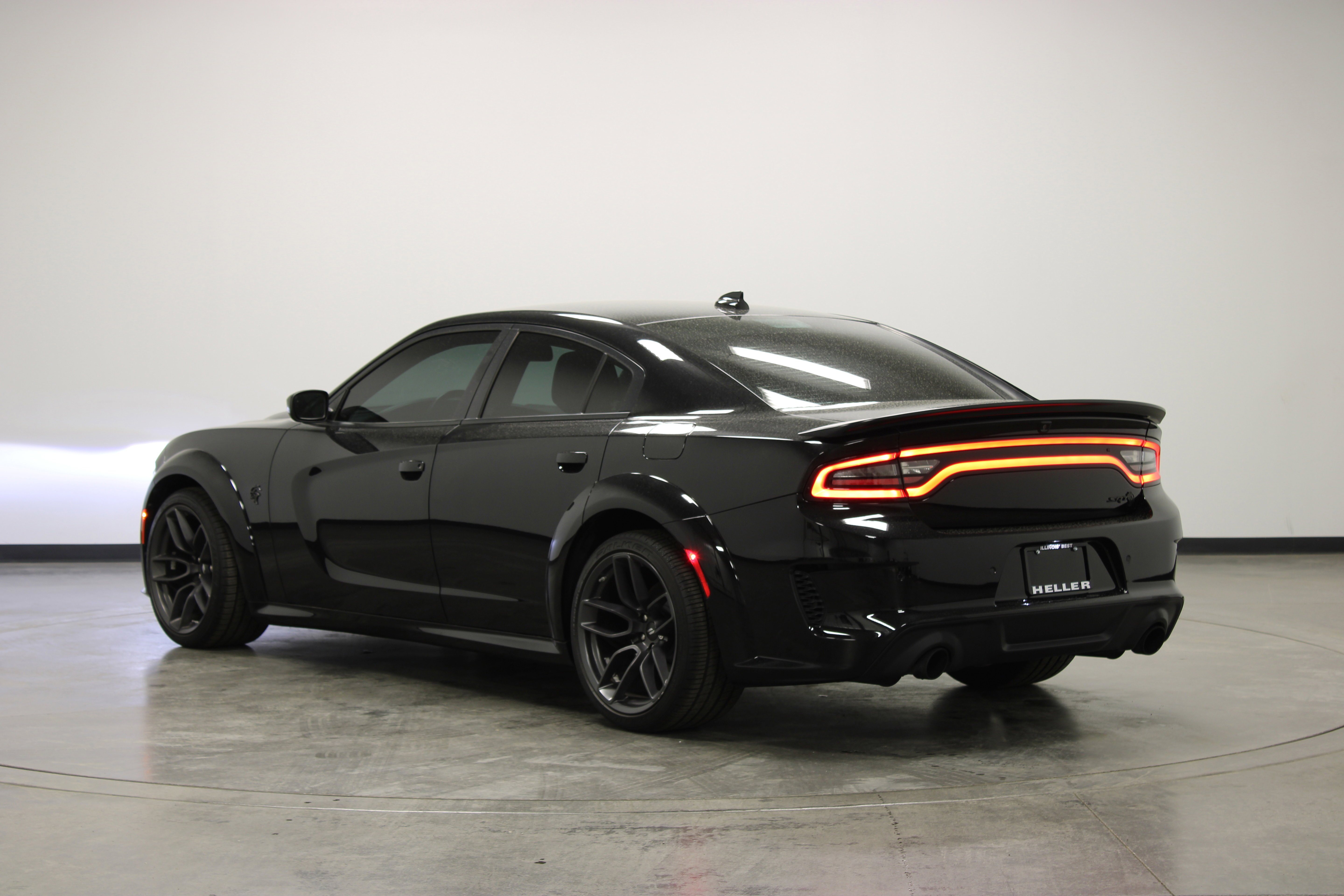 Used 2023 Pitch Black Clearcoat Dodge SRT Hellcat Widebody image 6