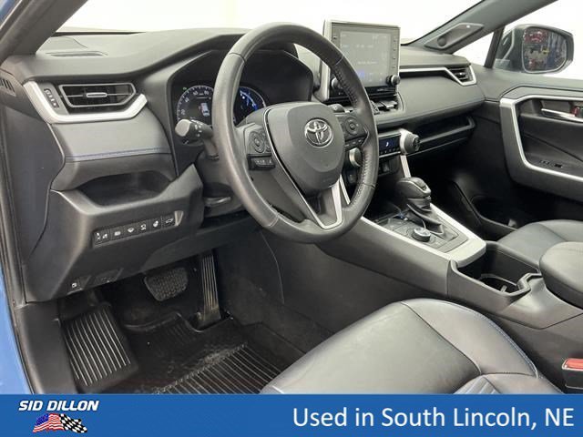 Used 2022 Cavalry Blue/Midnight Black Metallic Toyota Hybrid XSE image 15