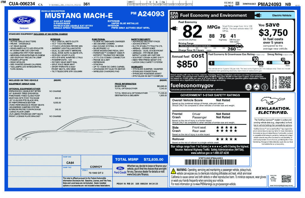 Certified Used 2023 Blue Ford GT image 5