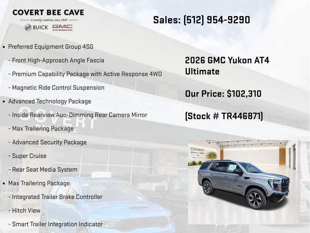 New 2026 GMC Yukon AT4 Ultimate, photo 16