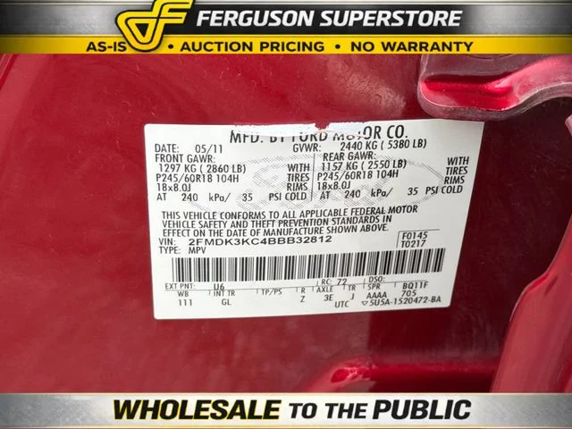 Used 2011 Red Ford Limited image 30