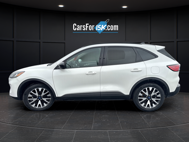 Used 2020 Star White Metallic Tri-Coat Ford SE Sport Hybrid image 4