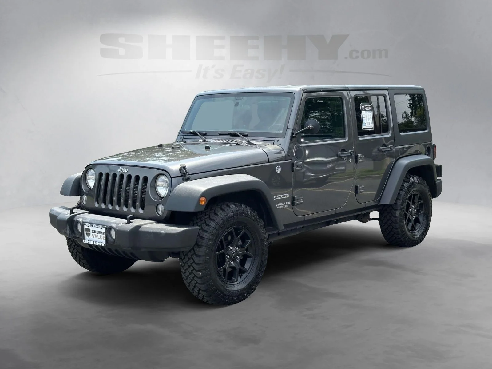 Used 2017 Gray Jeep Unlimited Sport image 14