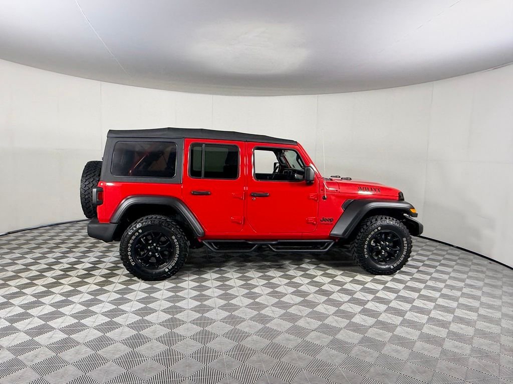 Certified Used 2021 Red Jeep Unlimited Willys image 7