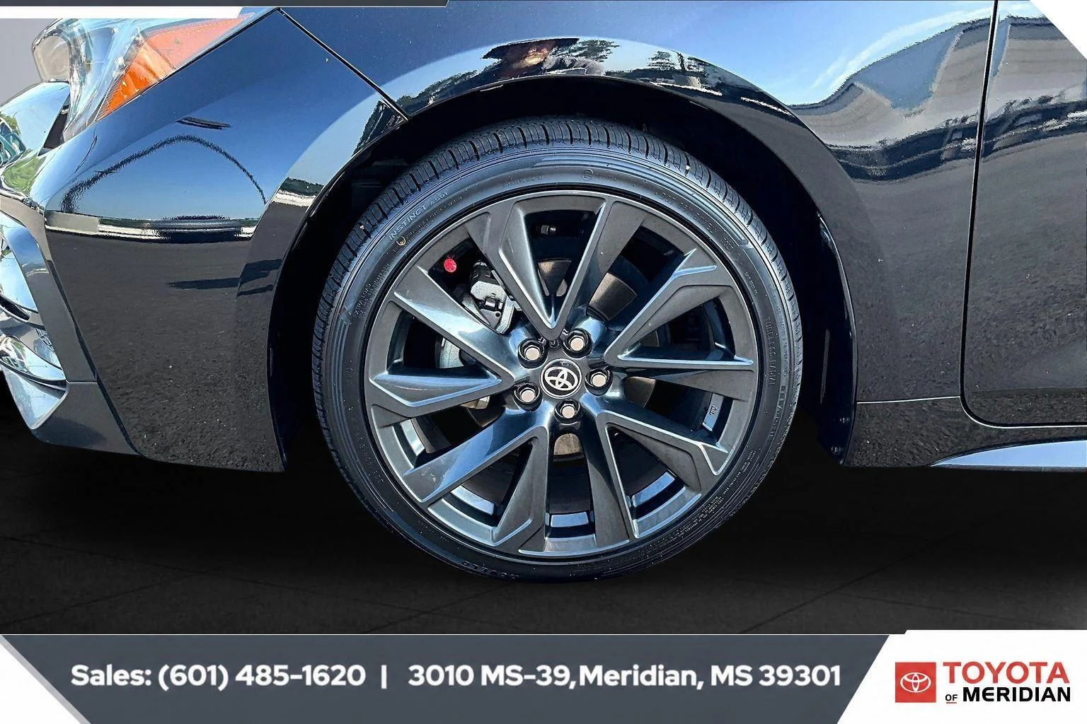 Used 2023 Midnight Black Metallic Toyota SE image 7