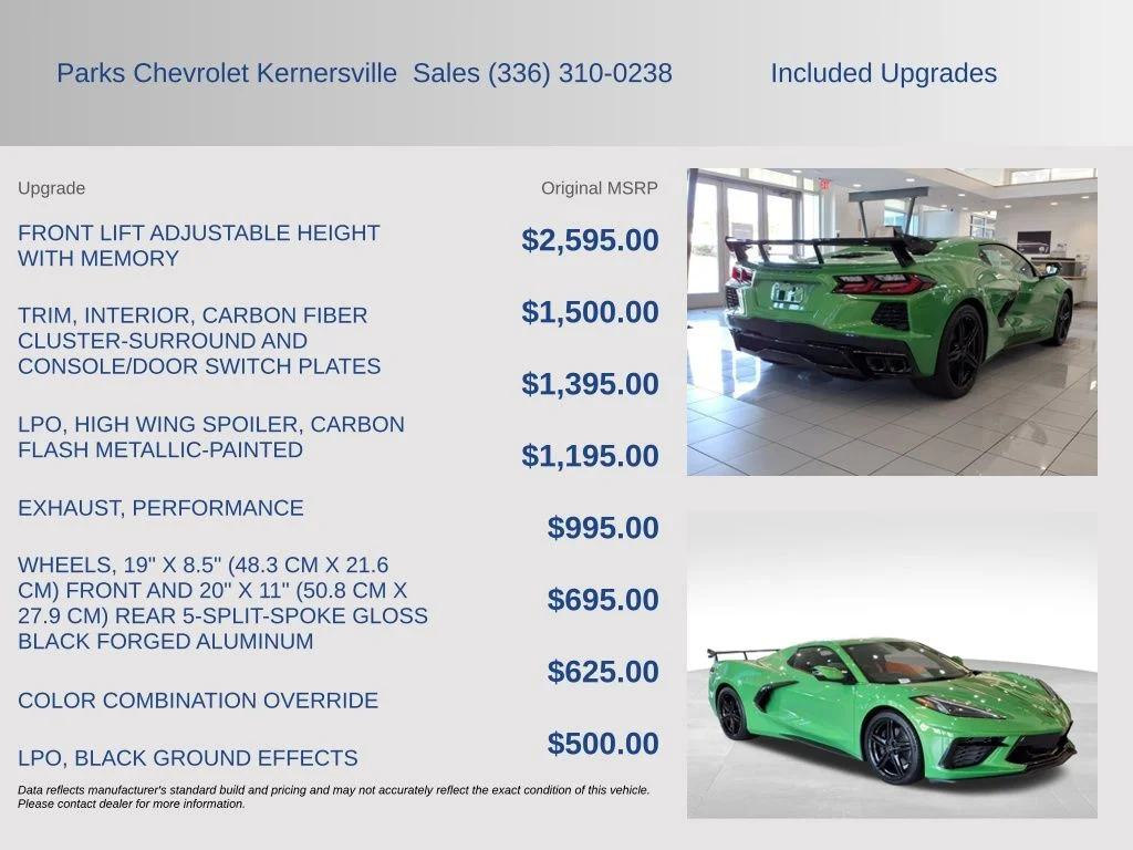 Used 2026 Green Chevrolet Stingray image 4