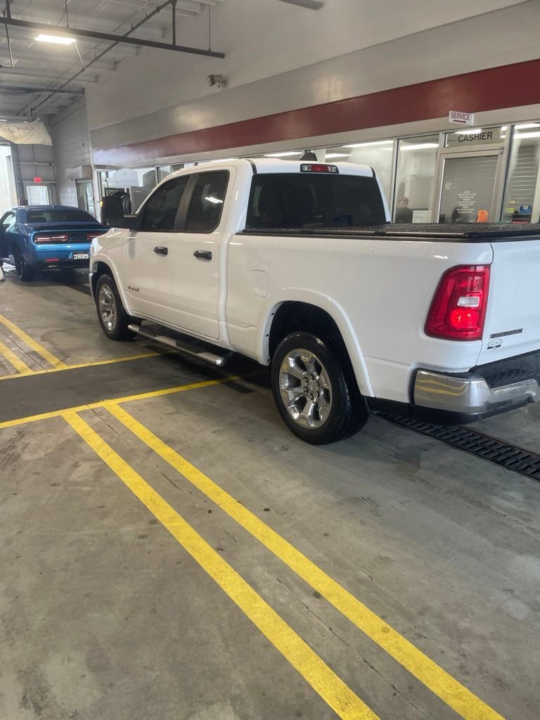 Used 2025 Bright White Clearcoat Ram Big Horn image 3