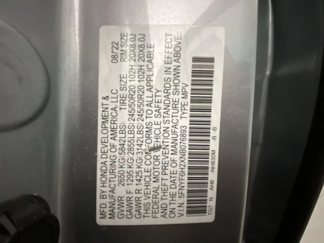 Used 2022 Blue Honda Special Edition image 28
