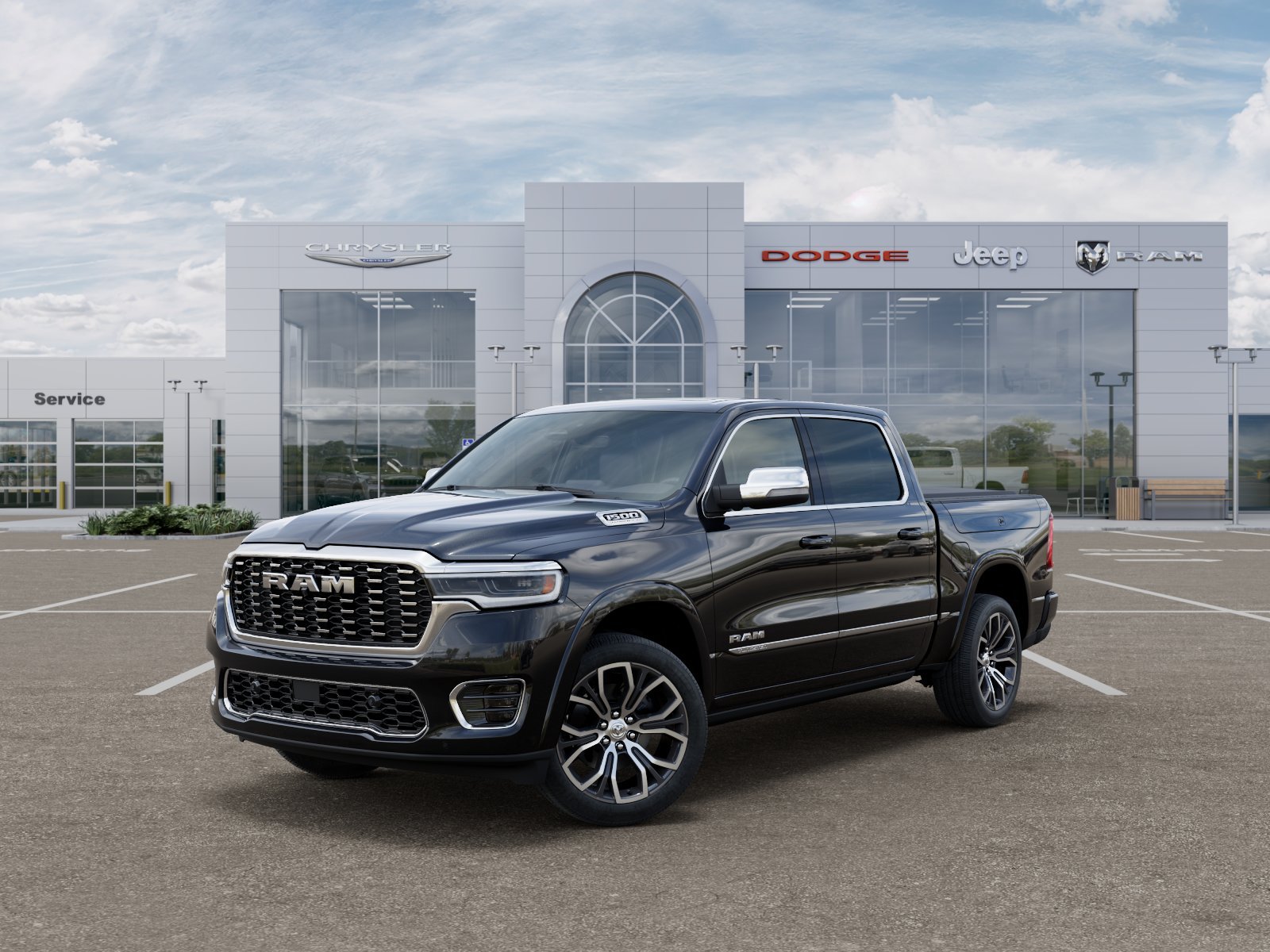 New 2026 Diamond Black Crystal Pearl-Coat Exterior Paint RAM Tungsten image 16