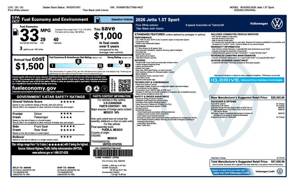 2026 Volkswagen Jetta Sport - Photo 32