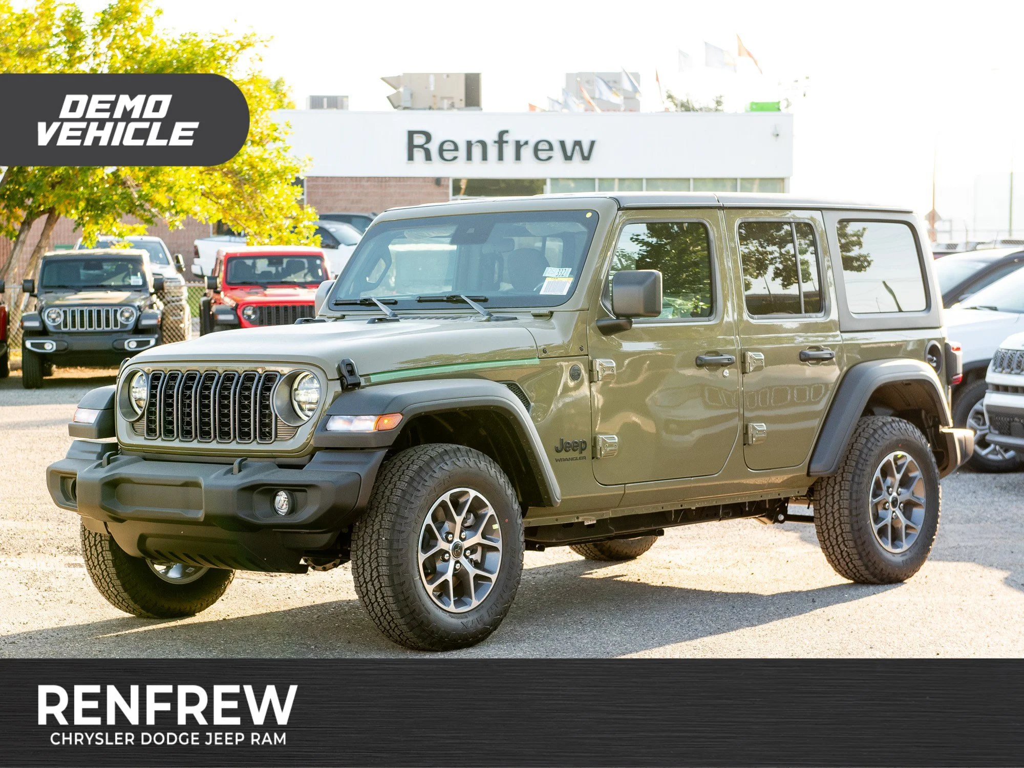 Used 2025 41 Jeep Sport S* 4 Door 4x4, Heated Seats/Wheel, Safety Group, Alpine Audio image 1