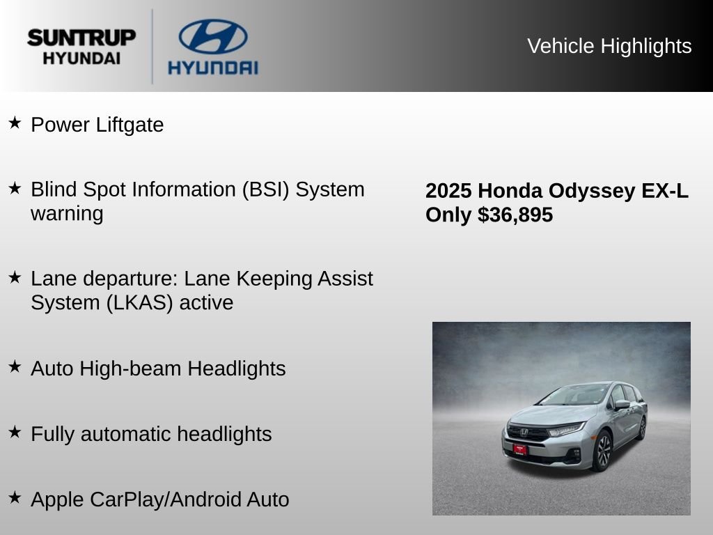 Used 2025 Solar Silver Metallic Honda EX-L image 15