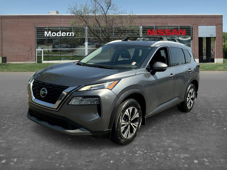 Used 2021 Gun Metallic Nissan SV image 1