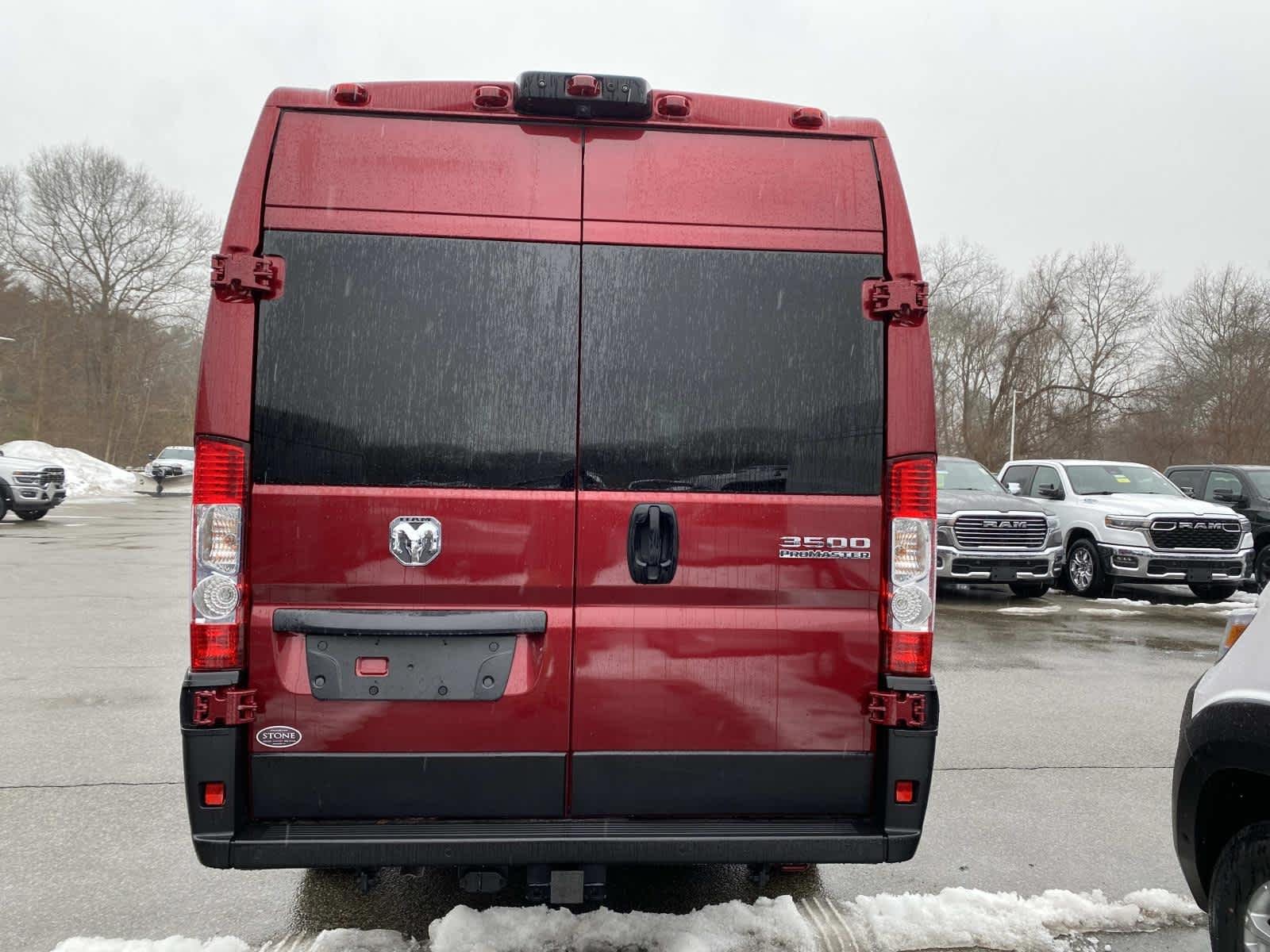 Used 2025 Deep Cherry Red Crystal Pearlcoat Ram SLT+ image 3