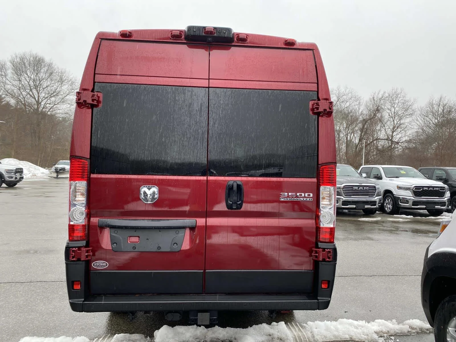 Used 2025 Deep Cherry Red Crystal Pearlcoat Ram SLT+ image 3
