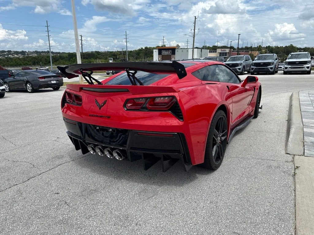 Used 2015 Torch Red Chevrolet Stingray Z51 image 3