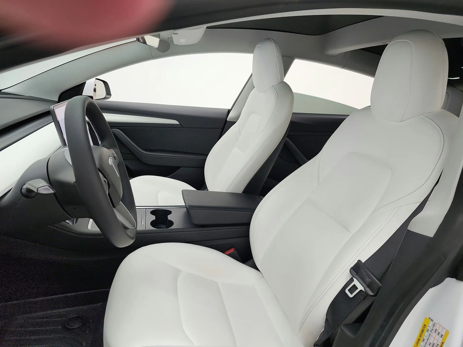 Used 2021 Pearl White Multi-Coat Tesla Standard Range Plus RWD image 10