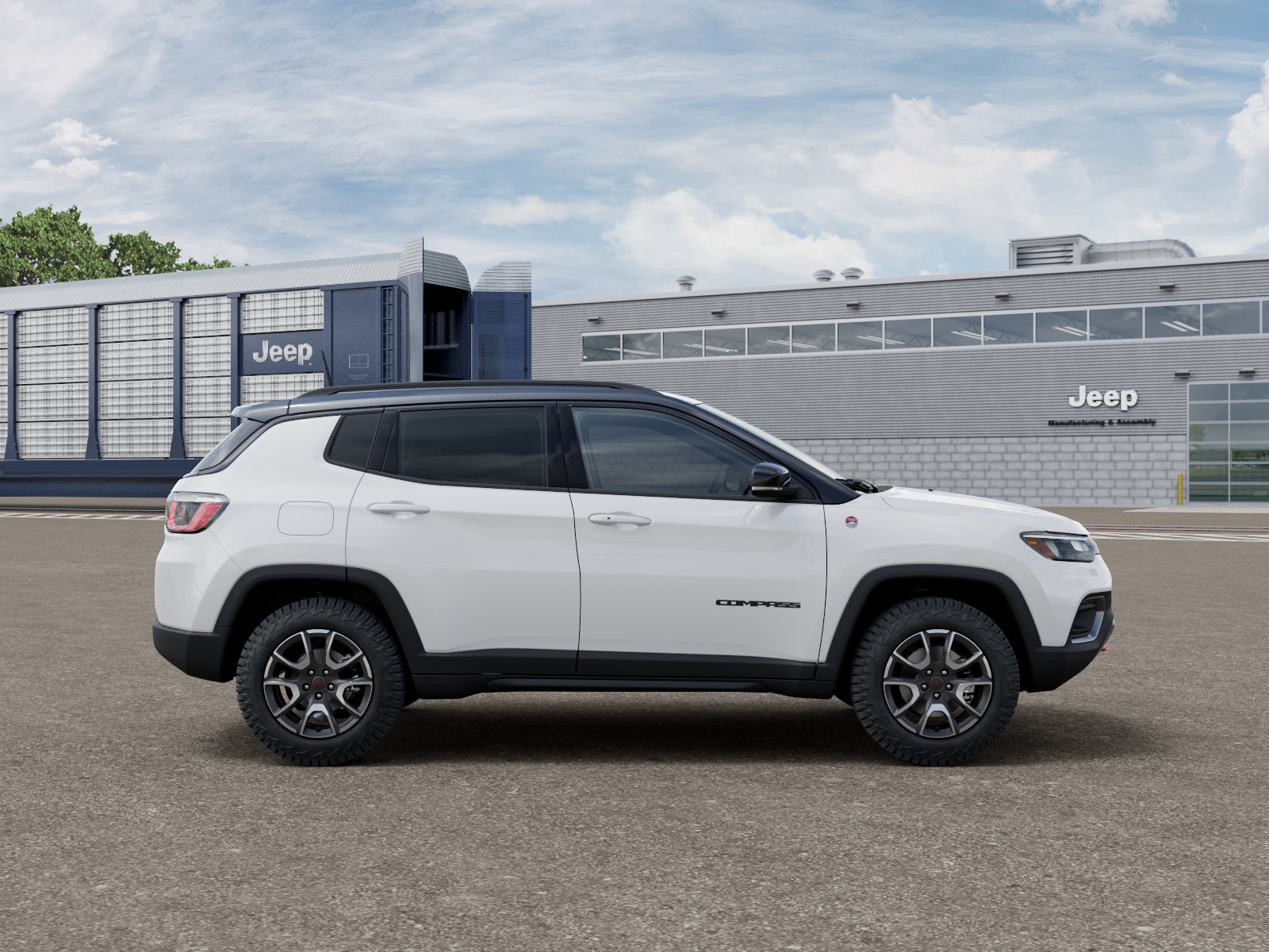 New 2026 Bright White Clear-Coat Exterior Paint Jeep Trailhawk image 21